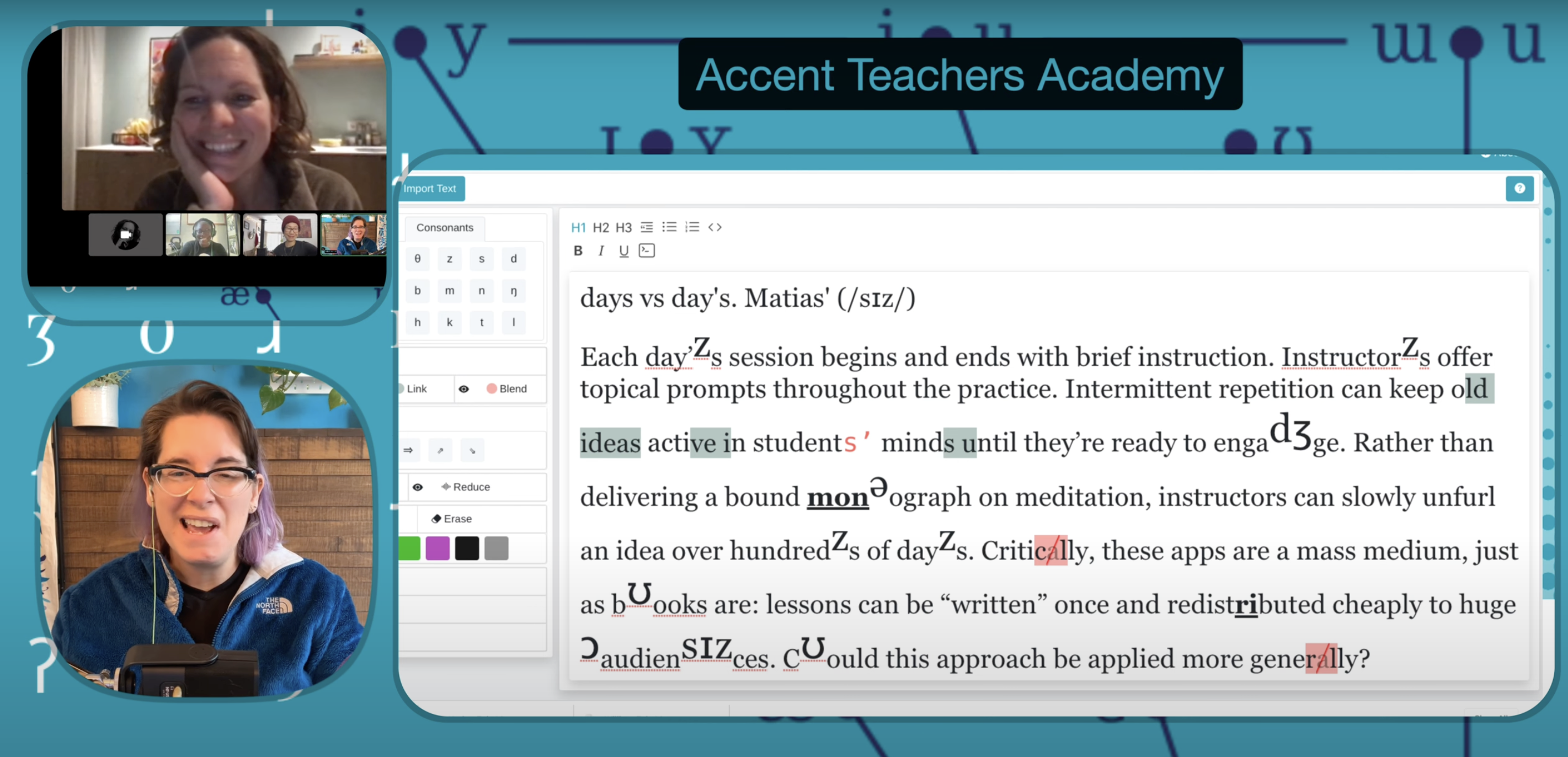 Learn how to teach accents at the Accent Academy